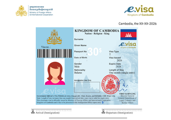 Электронная виза в Камбоджу